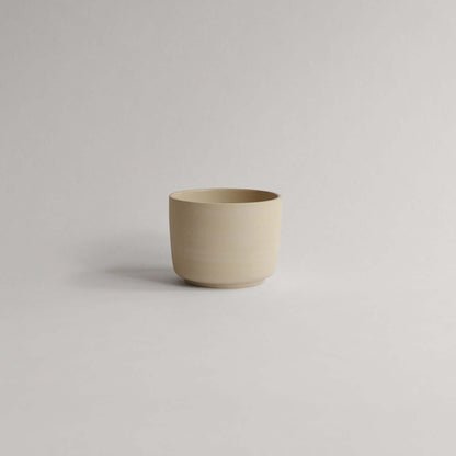 Unique handcrafted Nomi Creme Coffee Cup. 170ml capacity, durable grey stoneware with glossy interior. Perfect for your classic coffee moments. from viola beuscher ceramics