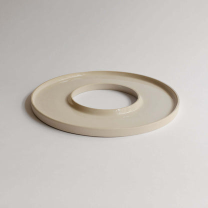 Elevate your dining with our 27 cm handmade Tapas Tray. Perfect for any occasion, crafted with love from grey stoneware and food-safe glazes. from viola beuscher ceramics
