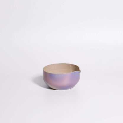 Handcrafted matcha bowl with a gradient finish, made from stoneware clay, collaboration with matchasome.
