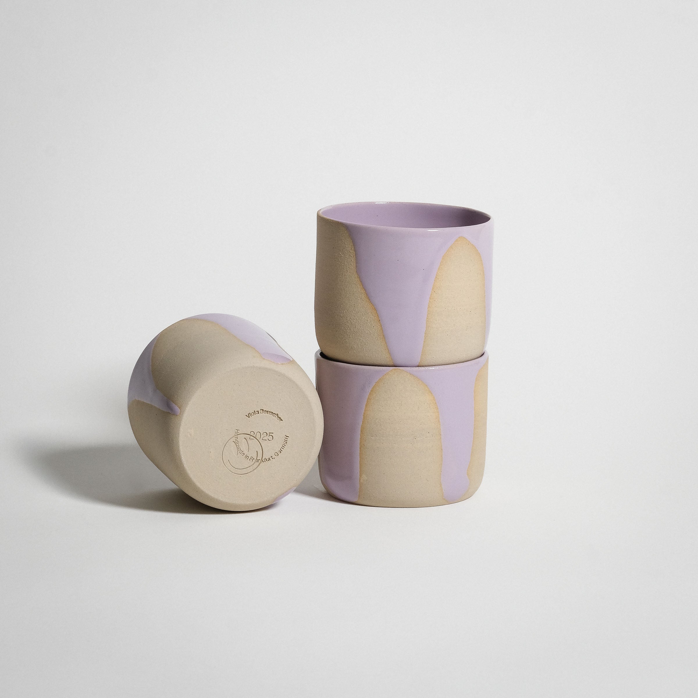 Sæt med 4 - Kaffekrus - Splash Lilac