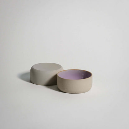 Handcrafted stoneware snack bowl in glossy pink glaze, ideal for snacks, dishwasher safe and unique design.