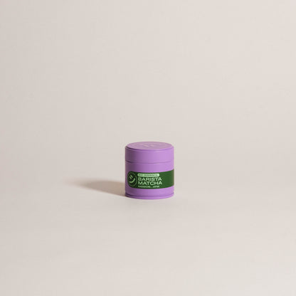 Organic Ceremonial Barista Matcha 30g tin featuring bold flavor, perfect for lattes and sourced from top Japanese tea regions.