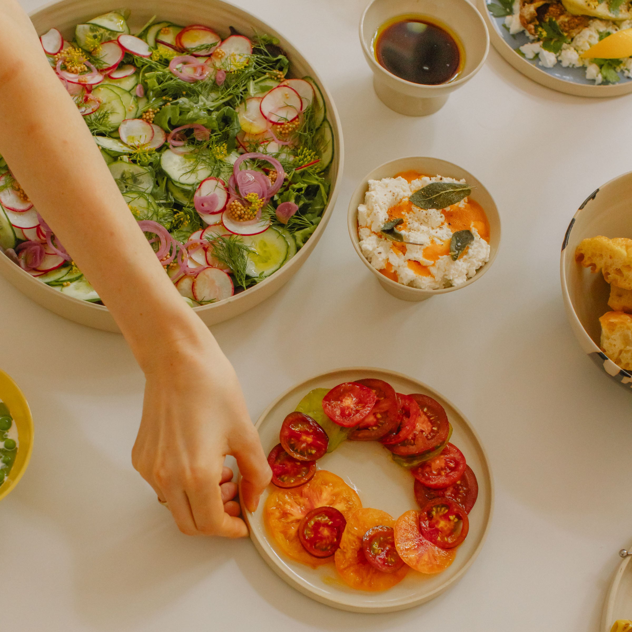 Assiette à déjeuner - Crème