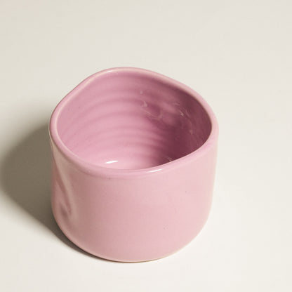 Hojicha Set - 2 Cups & Hojicha Tin 30g *COMING SOON* - Handmade pink cup from the Hojicha tea set.