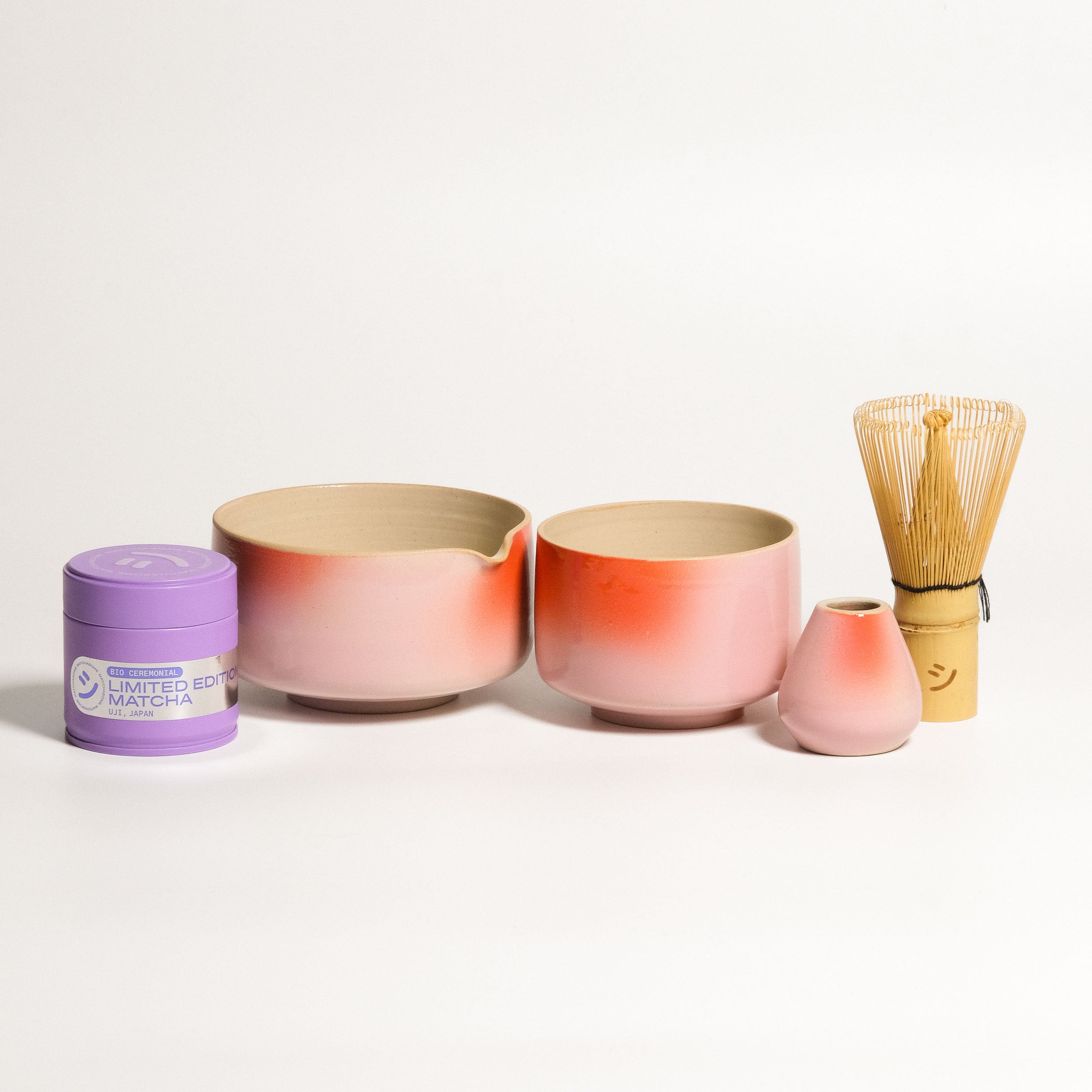 Matchaset - Kleurverloop - Limited Edition Uji Matcha